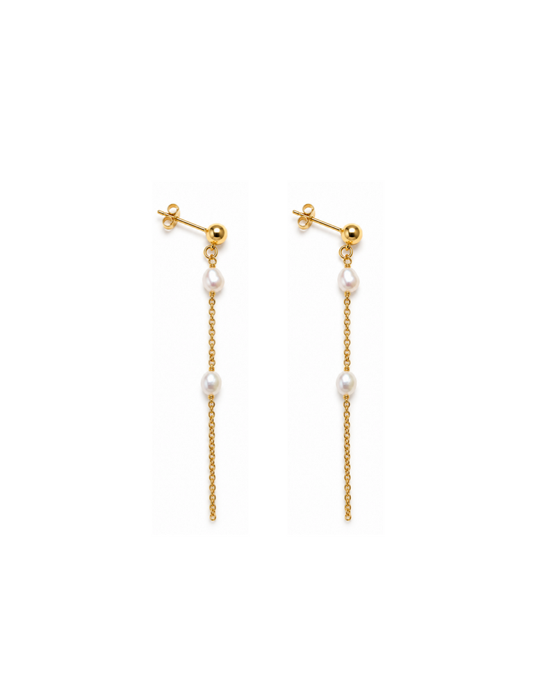 Boucles Georgia chaine & perles