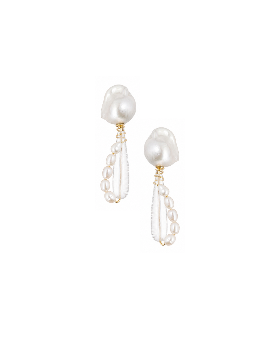Maxi boucles d'oreilles Colette en cristal