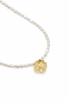 Collier fleur Aya en perles