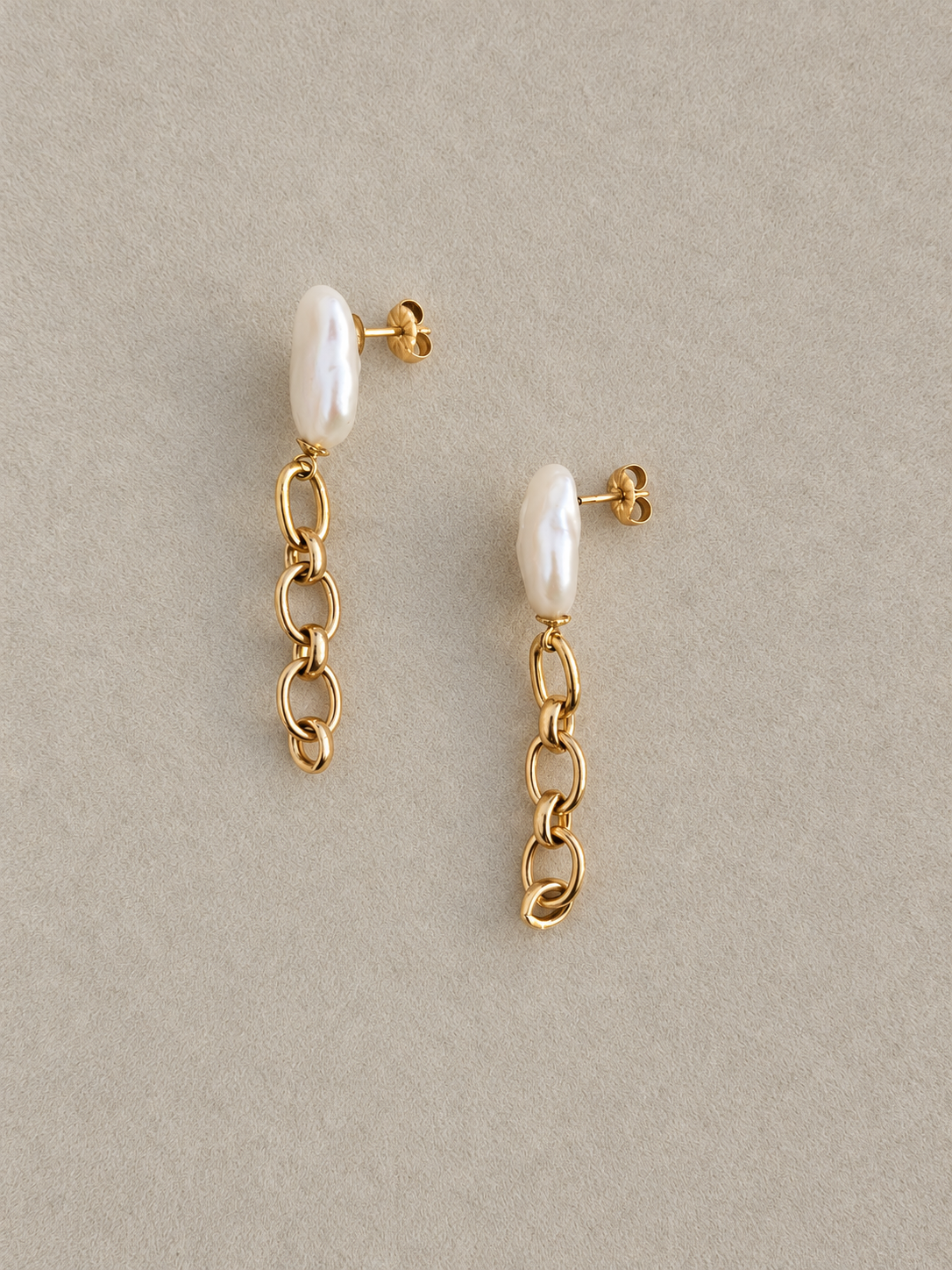 Boucles chaine et perles
