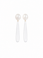 Boucles longues Colette en cristal de roche