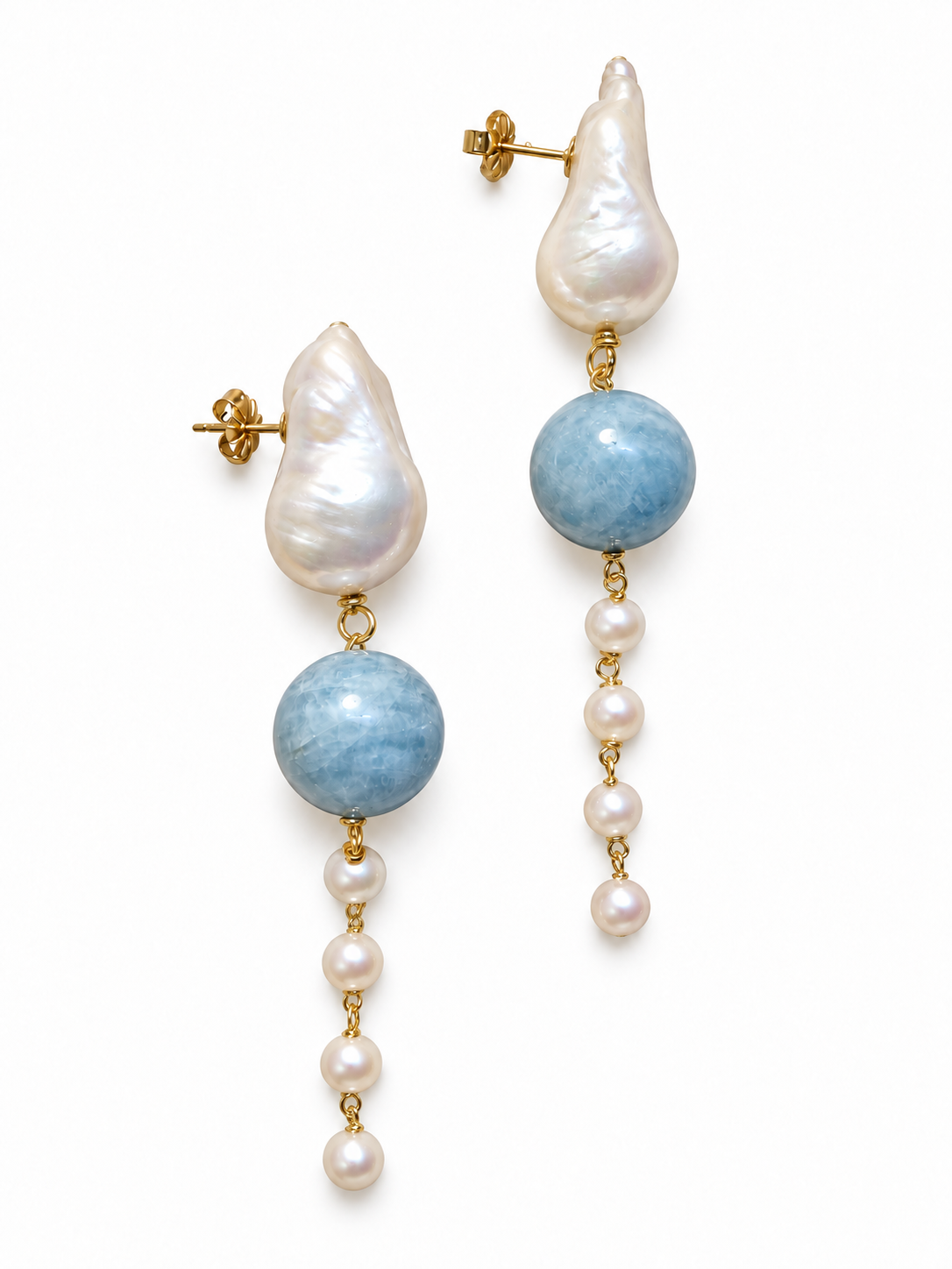 Maia stone maxi earrings