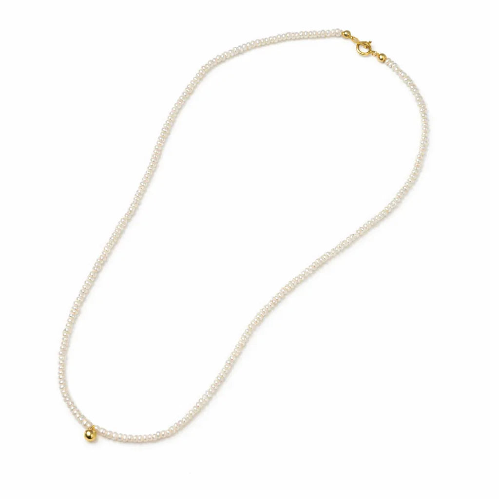 Collier fin en perles Erine