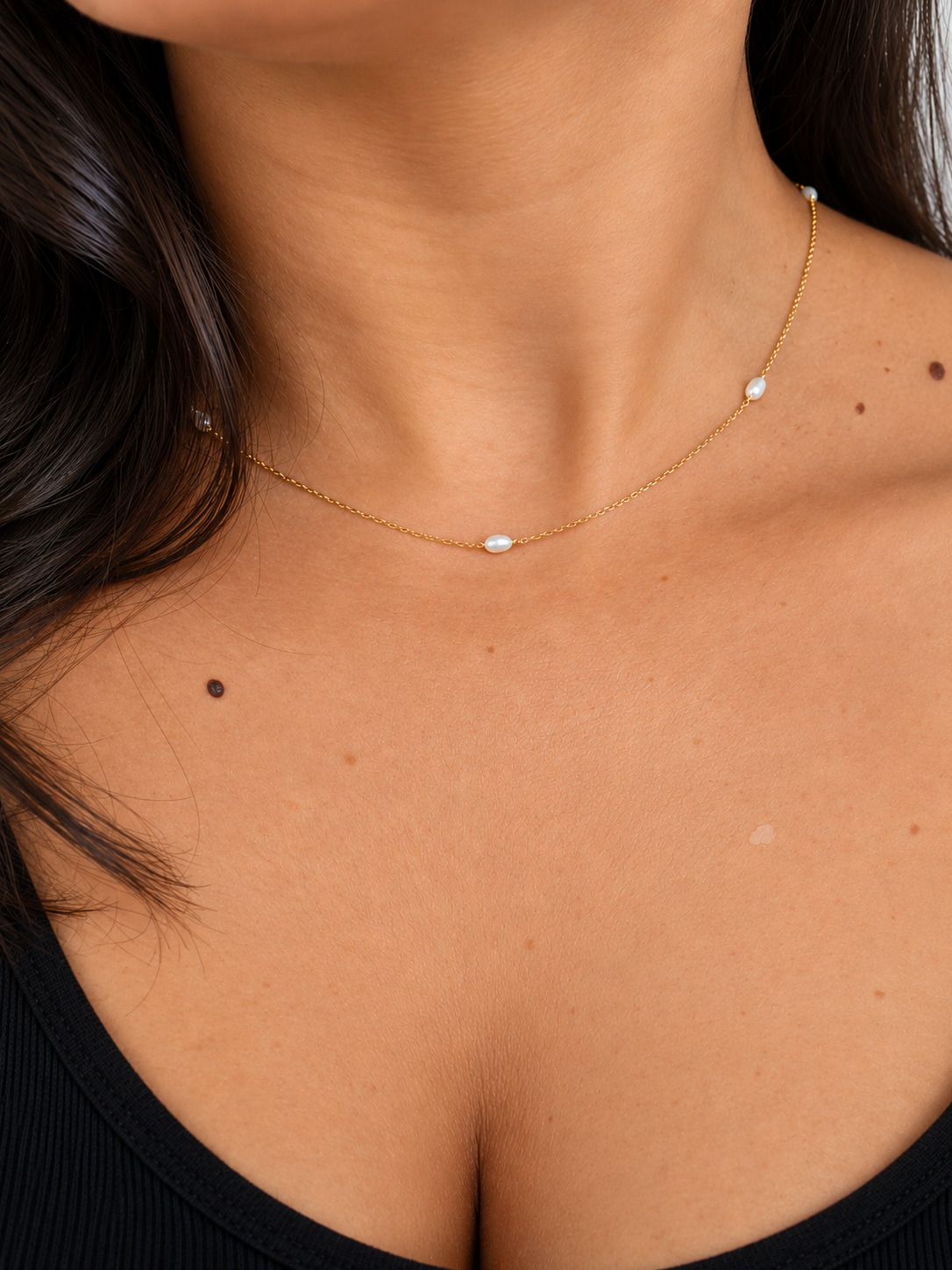 Collier Georgia chaine & perles