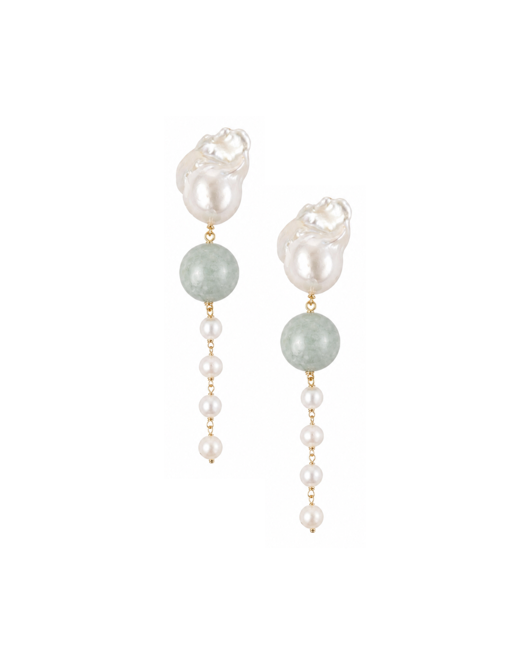 Maxi boucles d'oreilles Maia en pierre
