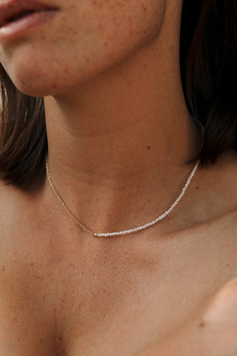 Maggie bi-material necklace