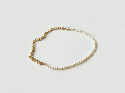 Charly bi-material necklace
